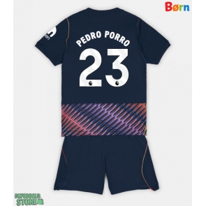 Tottenham Hotspur Pedro Porro #23 Replika Babytøj Udebanesæt Børn 2026-27 Kortærmet (+ Korte bukser)